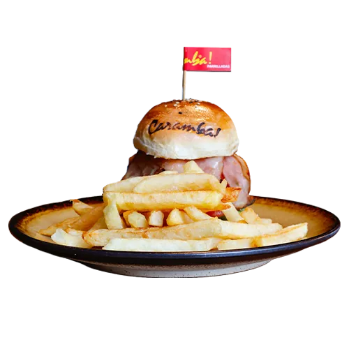 Hamburguesa Angus con Tocino